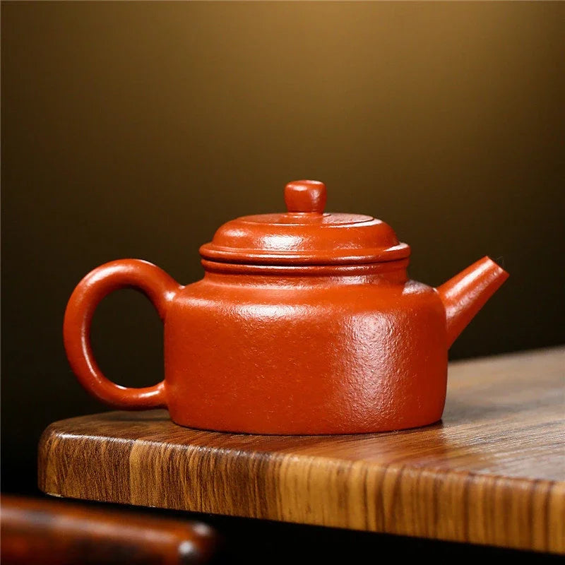 140ml Authentic Yixing Raw Ore Purple Clay Teapots Famous Artists Handmade Tea Pot Beauty Kettle Chinese Zisha Tea Set Teaware
