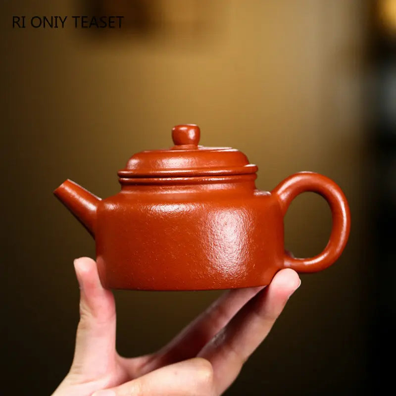 140ml Authentic Yixing Raw Ore Purple Clay Teapots Famous Artists Handmade Tea Pot Beauty Kettle Chinese Zisha Tea Set Teaware