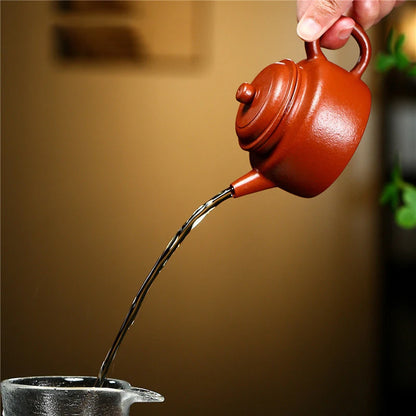 140ml Authentic Yixing Raw Ore Purple Clay Teapots Famous Artists Handmade Tea Pot Beauty Kettle Chinese Zisha Tea Set Teaware