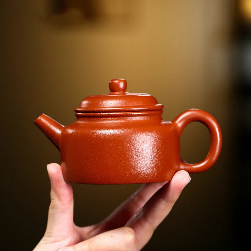 140ml Authentic Yixing Raw Ore Purple Clay Teapots Famous Artists Handmade Tea Pot Beauty Kettle Chinese Zisha Tea Set Teaware