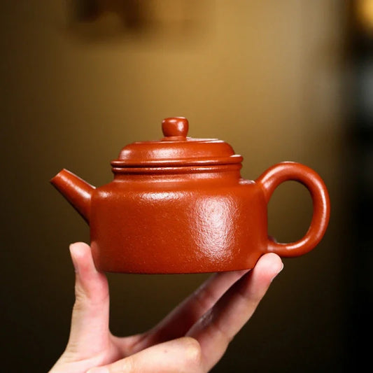 140ml Authentic Yixing Raw Ore Purple Clay Teapots Famous Artists Handmade Tea Pot Beauty Kettle Chinese Zisha Tea Set Teaware