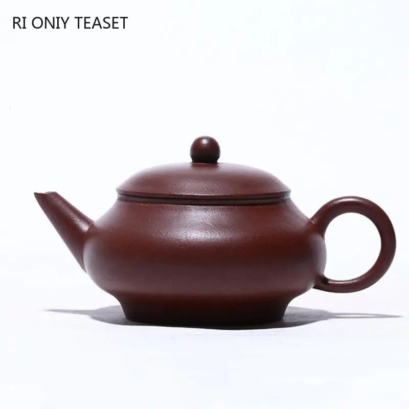 140ml Chinese Yixing Purple Clay Teapot Famous Artists Handmade Tea Pot Raw Ore Purple Mud Beauty Kettle Authentic Zisha Tea Set