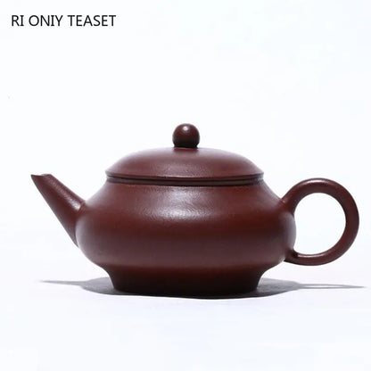 140ml Chinese Yixing Purple Clay Teapot Famous Artists Handmade Tea Pot Raw Ore Purple Mud Beauty Kettle Authentic Zisha Tea Set