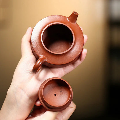 140ml Chinese Yixing Purple Clay Teapots Famous Artists Handmade Tea Pot Raw Ore Zhu Mud Beauty Kettle  Zisha Tea Set