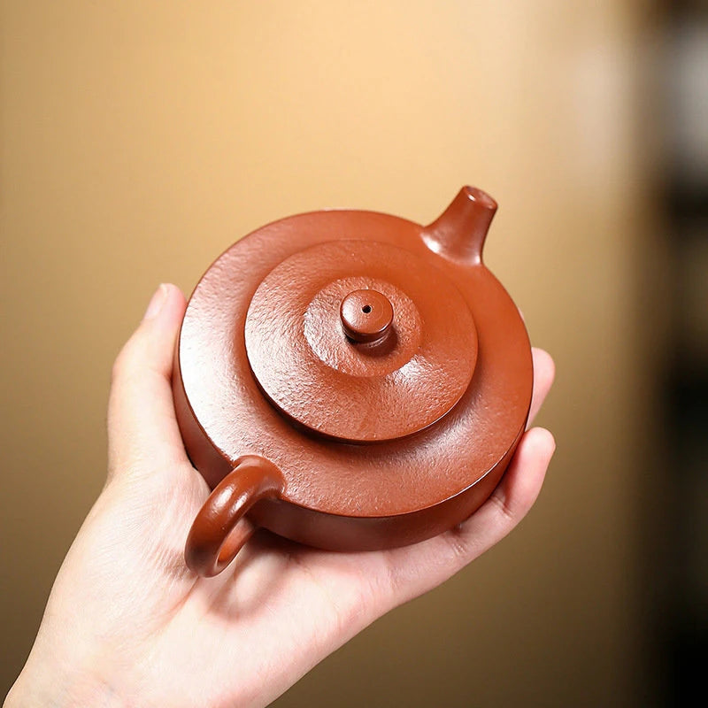 140ml Chinese Yixing Purple Clay Teapots Famous Artists Handmade Tea Pot Raw Ore Zhu Mud Beauty Kettle  Zisha Tea Set
