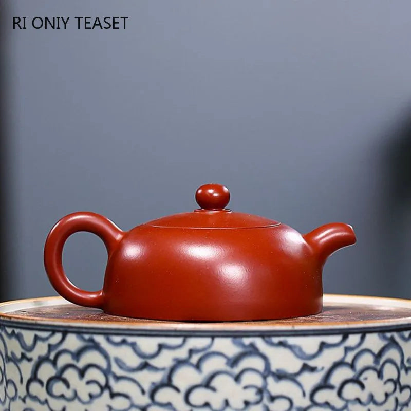 140ml Chinese Yixing Purple Clay Teapots Raw Ore Dahongpao Handmade Tea Pot Beauty Kettle Authentic Zisha Tea Set Teaware