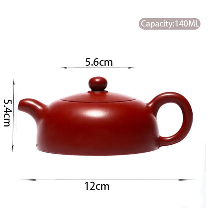 140ml Chinese Yixing Purple Clay Teapots Raw Ore Dahongpao Handmade Tea Pot Beauty Kettle Authentic Zisha Tea Set Teaware