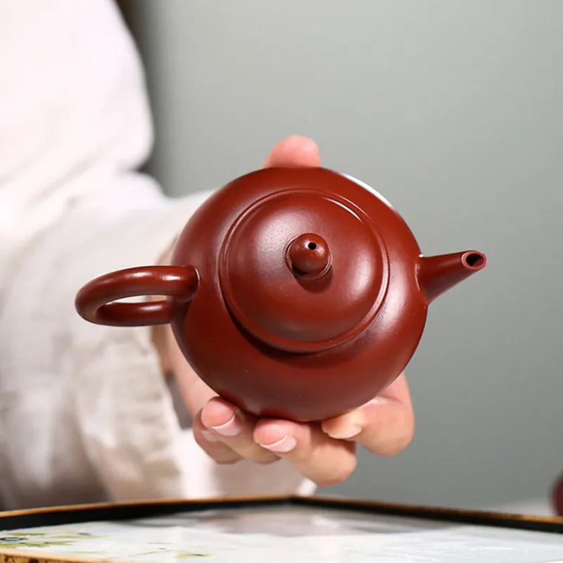 140ml Chinese Yixing Purple Clay Teapots Raw Ore Dahongpao Tea Pot Beauty Kettle Famous Handmade Zisha Tea Set Accessories