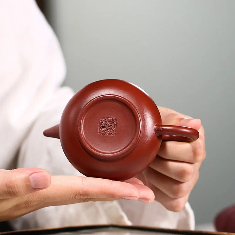 140ml Chinese Yixing Purple Clay Teapots Raw Ore Dahongpao Tea Pot Beauty Kettle Famous Handmade Zisha Tea Set Accessories
