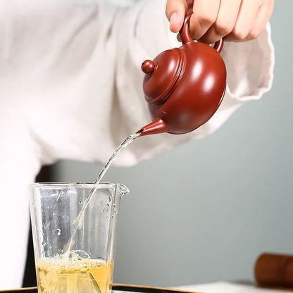 140ml Chinese Yixing Purple Clay Teapots Raw Ore Dahongpao Tea Pot Beauty Kettle Famous Handmade Zisha Tea Set Accessories