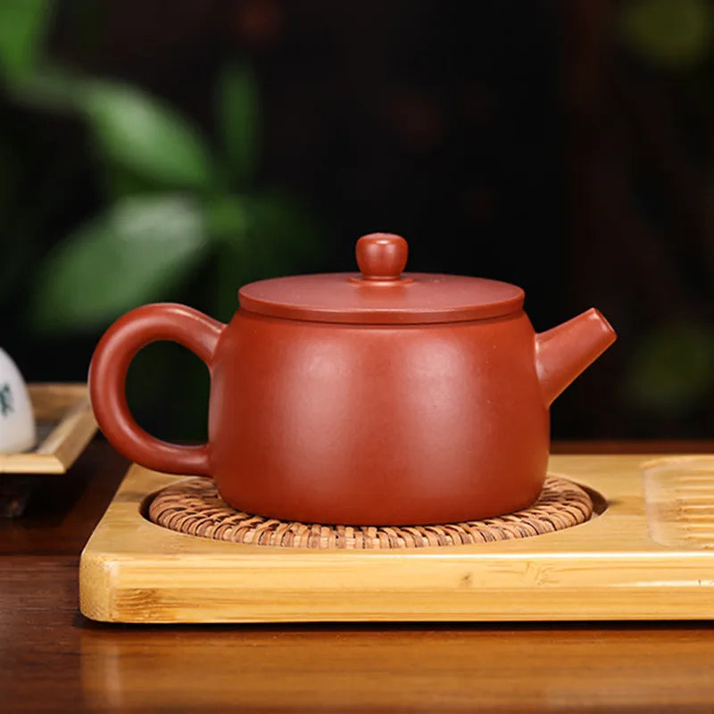 140ml Classic Yixing Purple Clay Teapots Raw Ore Dahongpao Filter Tea Pot Home Zisha Beauty Kettle Chinese Teaware Supplies