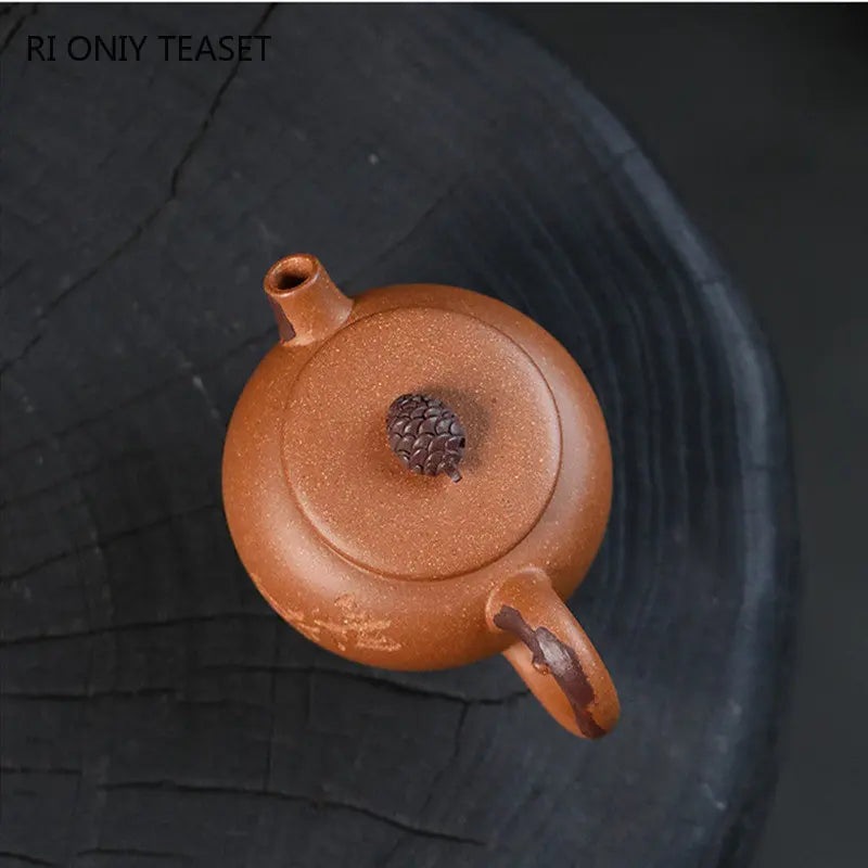 140ml High-end Yixing Purple Clay Teapots Handmade Tea Pot Raw Ore Colorful Section Mud Kettle Chinese Zisha Tea Set Customized