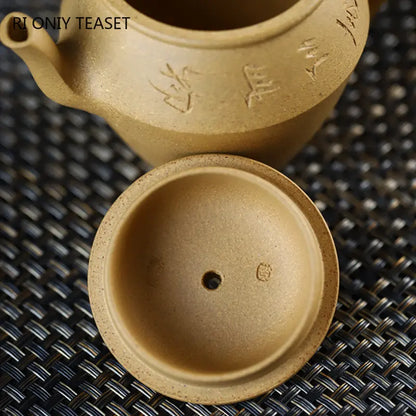140ml High-end Yixing Raw Ore Purple Clay Teapots Famous Artists Handmade Tea Pot Beauty Kettle Chinese Zisha Tea Set Collection