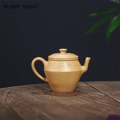140ml High-end Yixing Raw Ore Purple Clay Teapots Famous Artists Handmade Tea Pot Beauty Kettle Chinese Zisha Tea Set Collection