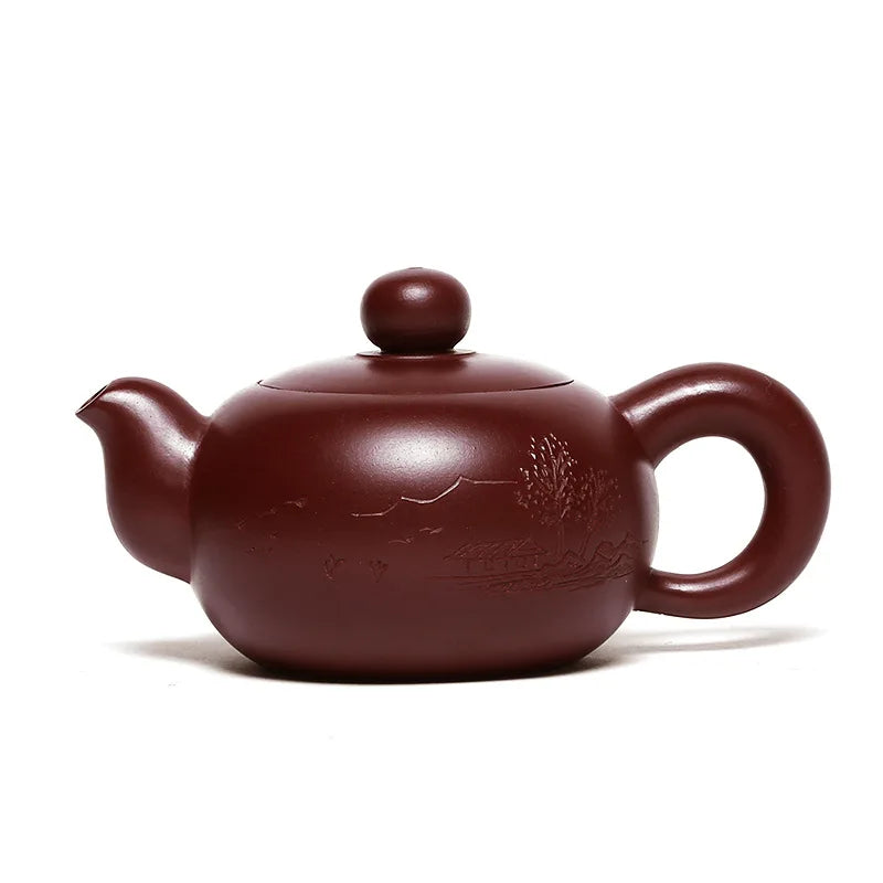140ml Master Handmade Zhu Mud Filter Tea Pot Authentic Yixing Purple Clay Teapot Customized Beauty Kettle Chinese Puer Tea Maker