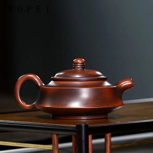 140ml Traditional Antique Yixing Purple Clay Teapots Handmade Tea Pot Raw Ore Beauty Kettle Chinese Zisha Tea Set Customized
