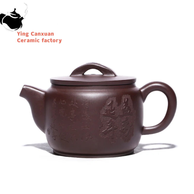 140ml Traditional Yixing Purple Clay Teapots Raw Ore Zhu Mud Home Tea Pot Zisha Filter Beauty Kettle Customized Tea Set Gifts