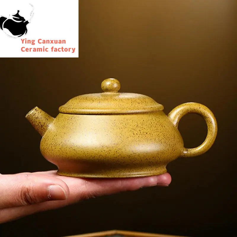 140ml Yixing High-end Purple Clay Teapot Famous Handmade Tea Pot Kettle Raw Ore High Temperature Mud Chinese Zisha Tea Set
