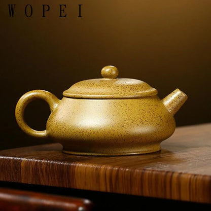 140ml Yixing High-end Purple Clay Teapot Famous Handmade Tea Pot Kettle Raw Ore High Temperature Mud Chinese Zisha Tea Set
