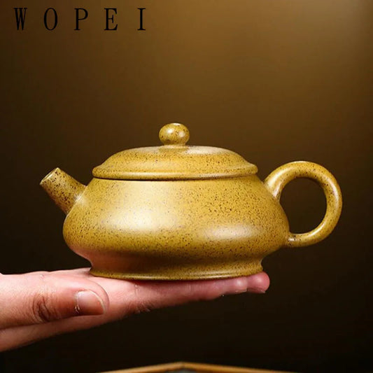 140ml Yixing High-end Purple Clay Teapot Famous Handmade Tea Pot Kettle Raw Ore High Temperature Mud Chinese Zisha Tea Set