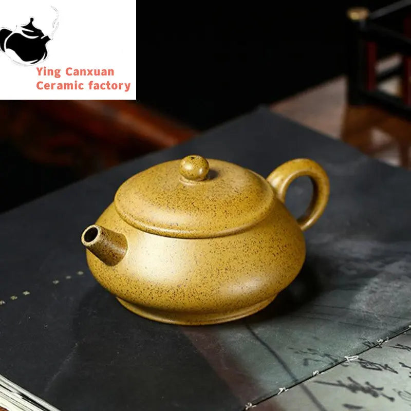 140ml Yixing High-end Purple Clay Teapot Famous Handmade Tea Pot Kettle Raw Ore High Temperature Mud Chinese Zisha Tea Set