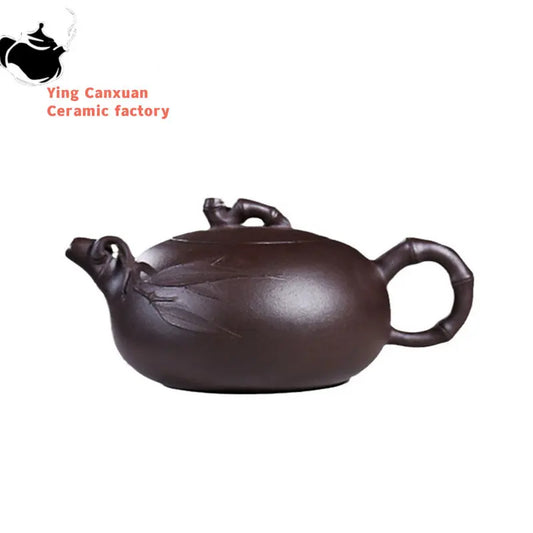 140ml Yixing Purple Clay Teapots Raw Ore Zhu Mud Tea Pot Home Zisha Filter Kettle Chinese Tea Ceremony Customized Gifts