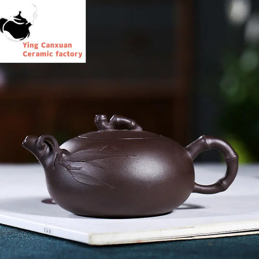 140ml Yixing Purple Clay Teapots Raw Ore Zhu Mud Tea Pot Home Zisha Filter Kettle Chinese Tea Ceremony Customized Gifts