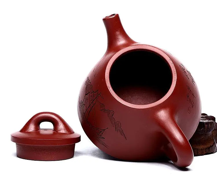 140ml Yixing Zisha Pot Tea Set Dahongpao Kung Fu Tea Set Small xi Shi Single Pot Teapot Gift