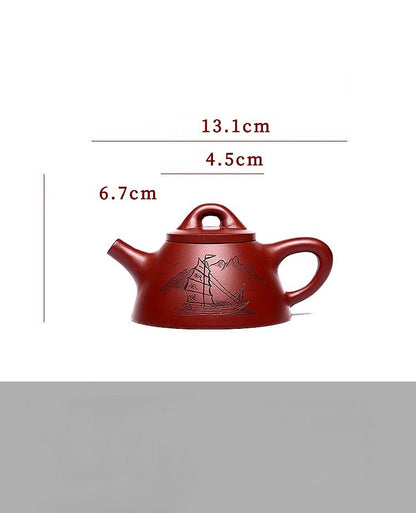 140ml Yixing Zisha Pot Tea Set Dahongpao Kung Fu Tea Set Small xi Shi Single Pot Teapot Gift