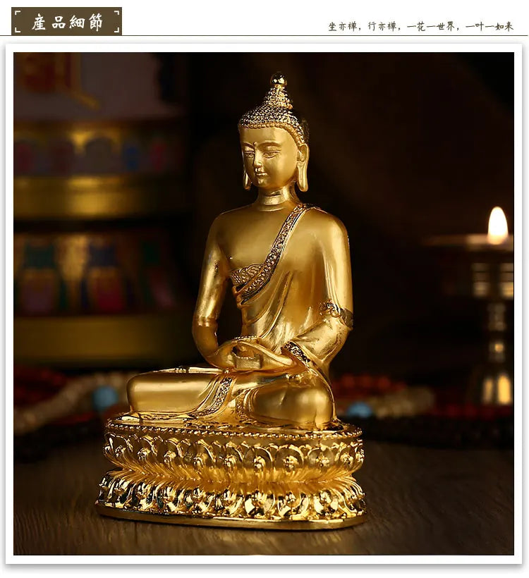 14cm Asia Thailand HOME CAR SHOP altar gilding buddha statue Amitayus Amitabha buddha BLESS family safe health bronze statue