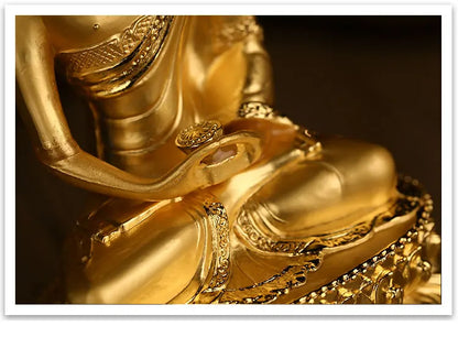 14cm Asia Thailand HOME CAR SHOP altar gilding buddha statue Amitayus Amitabha buddha BLESS family safe health bronze statue