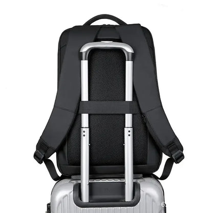 15.6/17.3" Travel Backpack Men Business Hiking School Expandable USB Bag Large Capacity Laptop Waterproof Trendy Black Backpacks