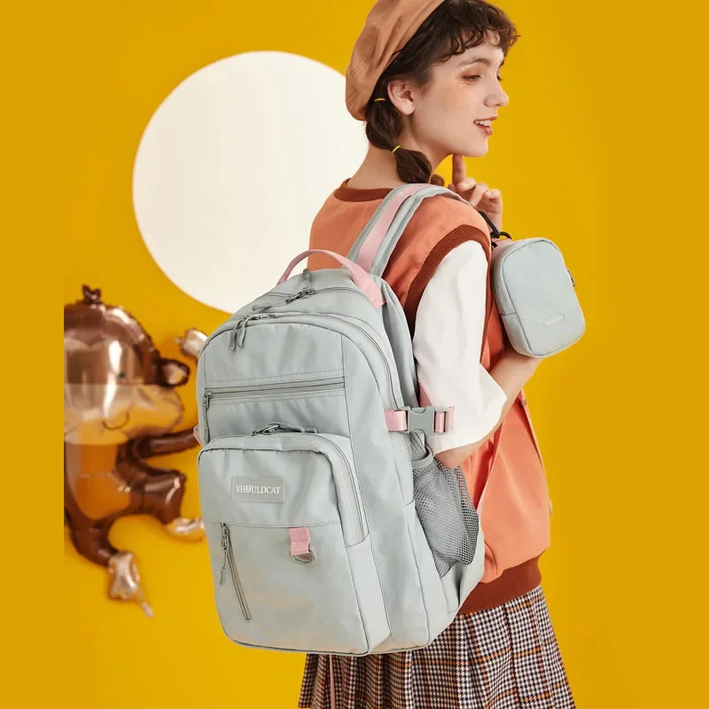 15.6 Inch Multilayer Travel Backpack College Students Schoolbag Women Large Capacity Business Luggage Storage Carry on Backpacks