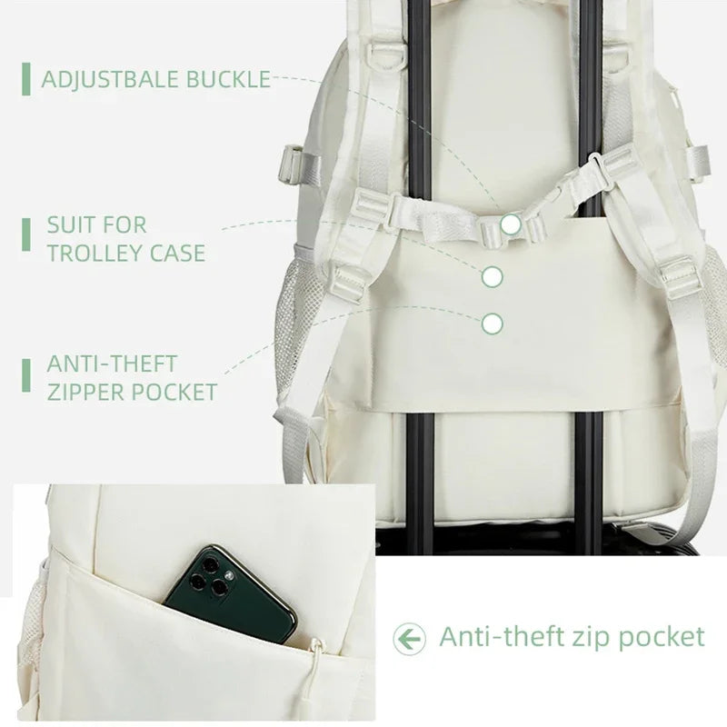 15.6 Inch Multilayer Travel Backpack College Students Schoolbag Women Large Capacity Business Luggage Storage Carry on Backpacks