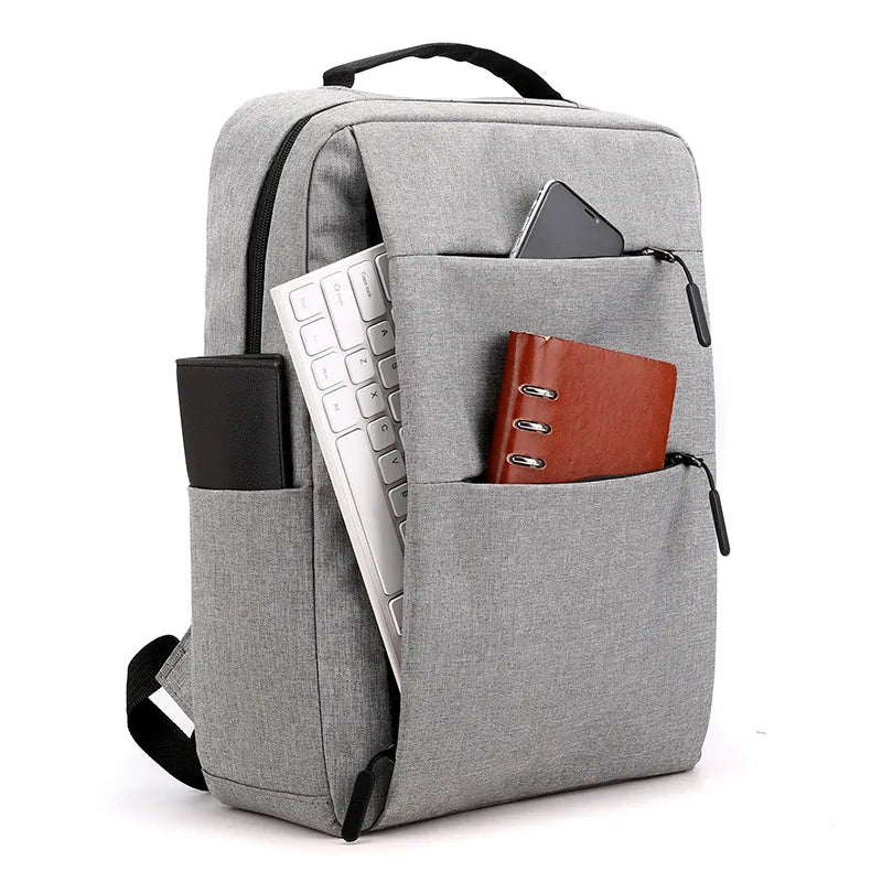 15.6" Laptop Bag Women Men Nylon Bookbag Leisure Travel Causal Day Pack Mochila Notebook Computer Cover Backpack Rucksack USB
