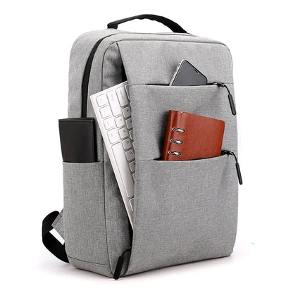 15.6" Laptop Bag Women Men Nylon Bookbag Leisure Travel Causal Day Pack Mochila Notebook Computer Cover Backpack Rucksack USB