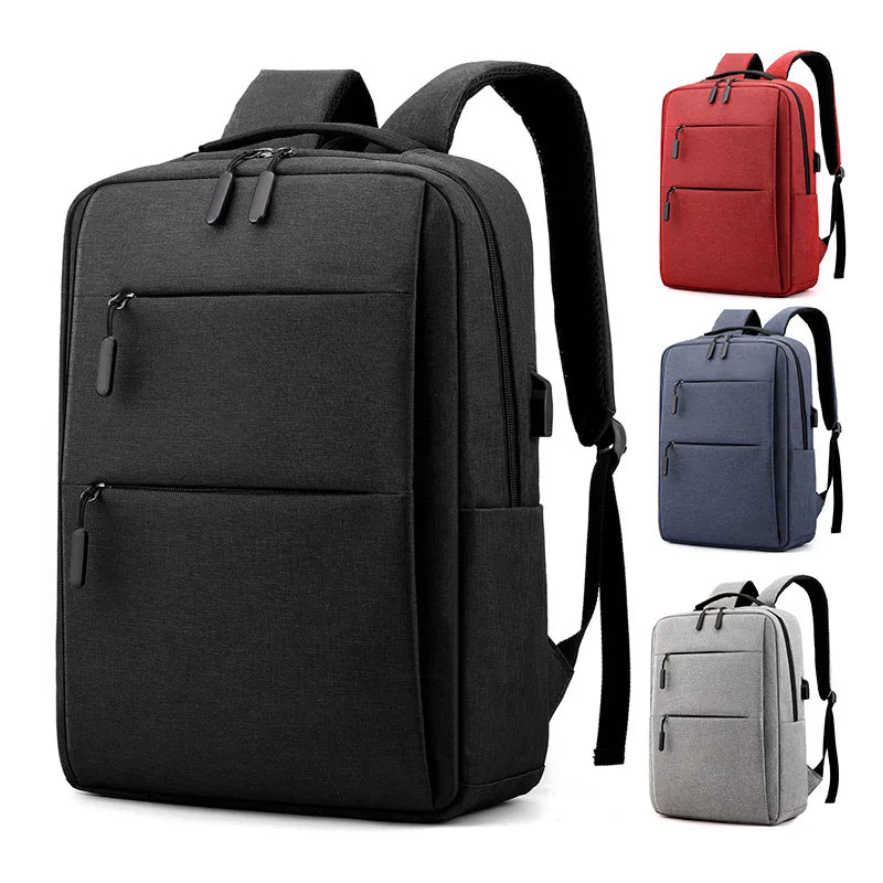 15.6" Laptop Bag Women Men Nylon Bookbag Leisure Travel Causal Day Pack Mochila Notebook Computer Cover Backpack Rucksack USB