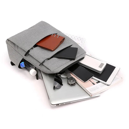 15.6" Laptop Bag Women Men Nylon Bookbag Leisure Travel Causal Day Pack Mochila Notebook Computer Cover Backpack Rucksack USB