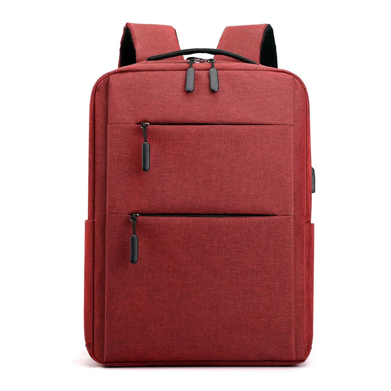 15.6" Laptop Bag Women Men Nylon Bookbag Leisure Travel Causal Day Pack Mochila Notebook Computer Cover Backpack Rucksack USB