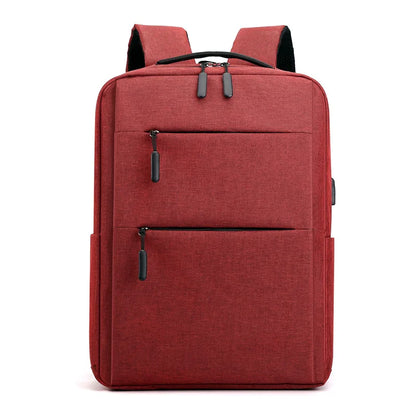 15.6" Laptop Bag Women Men Nylon Bookbag Leisure Travel Causal Day Pack Mochila Notebook Computer Cover Backpack Rucksack USB