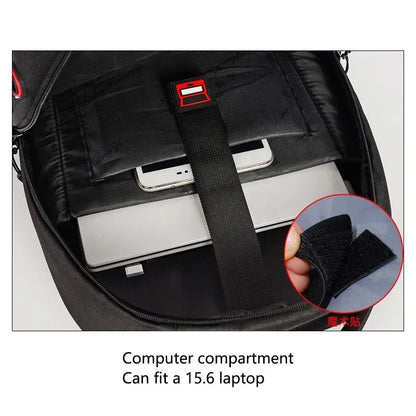 15.6-inch Laptop Usb Charging Large Capacity Simple Business Men's Computer Backpack Leisure Travel Student School Bag