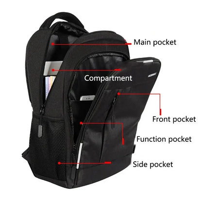 15.6-inch Laptop Usb Charging Large Capacity Simple Business Men's Computer Backpack Leisure Travel Student School Bag
