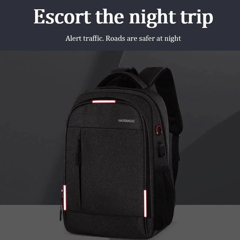 15.6-inch Laptop Usb Charging Large Capacity Simple Business Men's Computer Backpack Leisure Travel Student School Bag