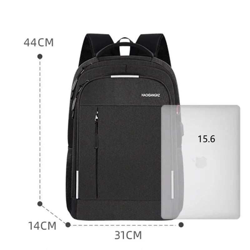 15.6-inch Laptop Usb Charging Large Capacity Simple Business Men's Computer Backpack Leisure Travel Student School Bag