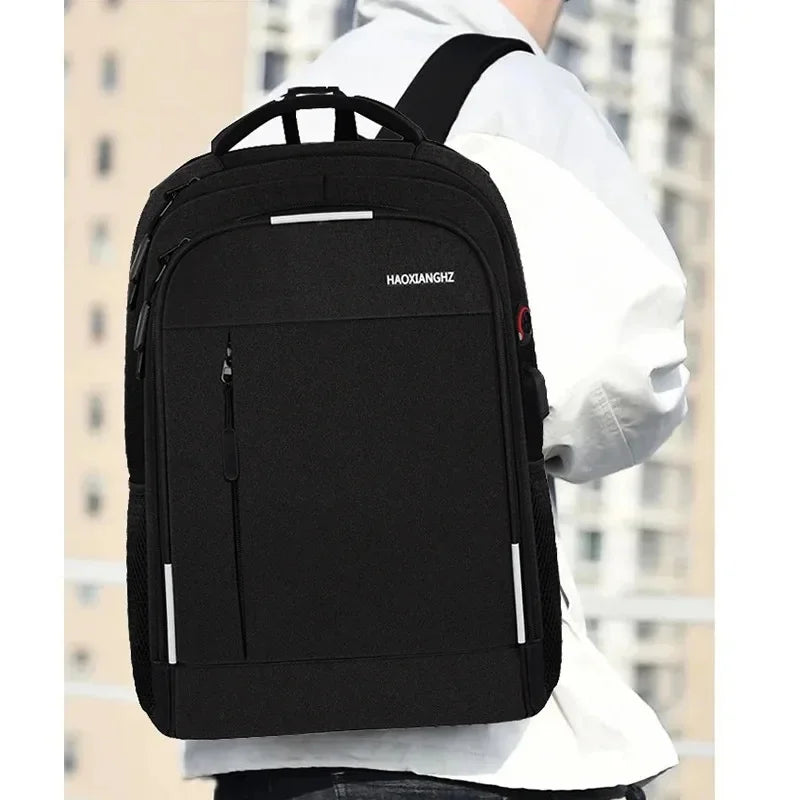 15.6-inch Laptop Usb Charging Large Capacity Simple Business Men's Computer Backpack Leisure Travel Student School Bag