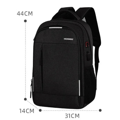 15.6-inch Laptop Usb Charging Large Capacity Simple Business Men's Computer Backpack Leisure Travel Student School Bag