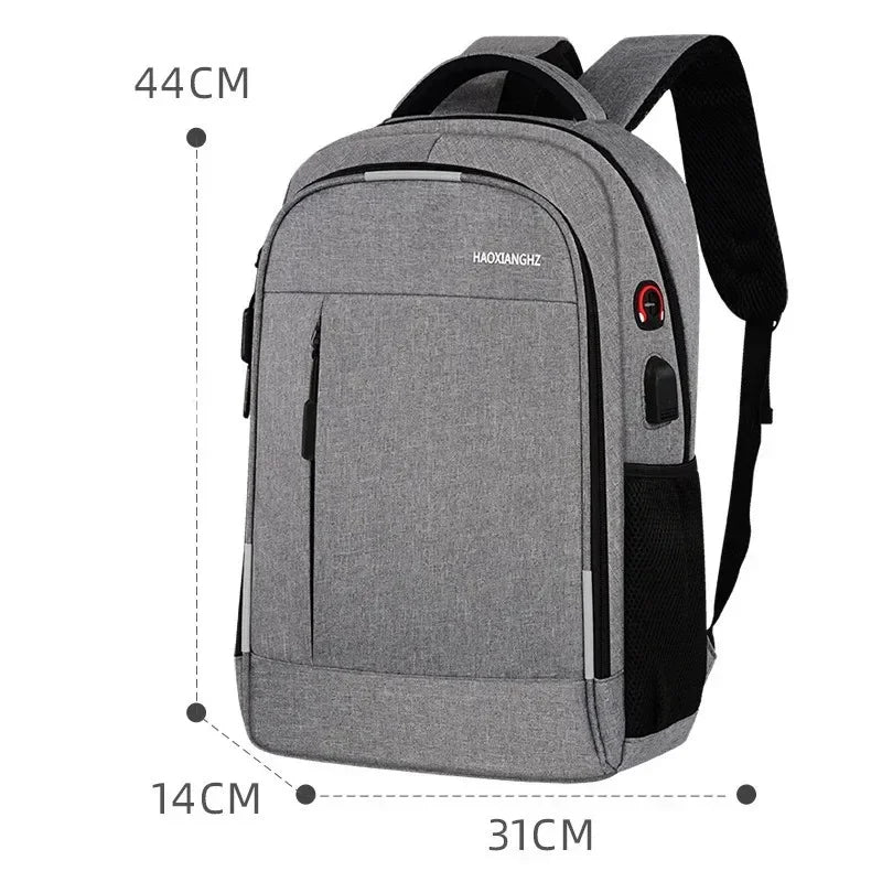 15.6-inch Laptop Usb Charging Large Capacity Simple Business Men's Computer Backpack Leisure Travel Student School Bag