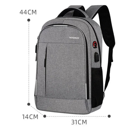 15.6-inch Laptop Usb Charging Large Capacity Simple Business Men's Computer Backpack Leisure Travel Student School Bag