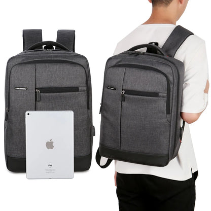 15.6 inch Men School Laptop Backpacks Travel Multi USB Charger Male College Backpacks Business Back Pack Bag for Boys Mochila