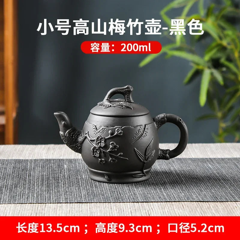 150/200/550/600ml Large Capacity Purple Sand Pot Hand Made Large Chinese Clay Teapot Tea Cup Household Ceramic Kettle Teapot Tea